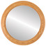 Melbourne Flat Round Mirror Frame in Carmel