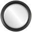 Melbourne Beveled Round Mirror Frame in Matte Black