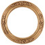 Versailles Flat Round Mirror Frame in Gold Paint