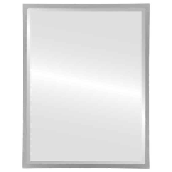 London Rectangle framed mirror - Silver Spray |Victorian Frames