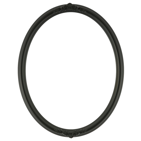 Oval Frame in Matte Black Finish| Black Picture Frames ...