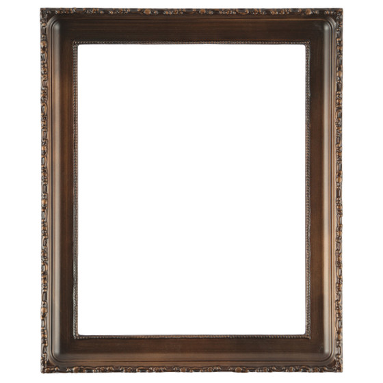 Kensington Rectangle Frame #401 - Rubbed Bronze - Victorian Frame Company