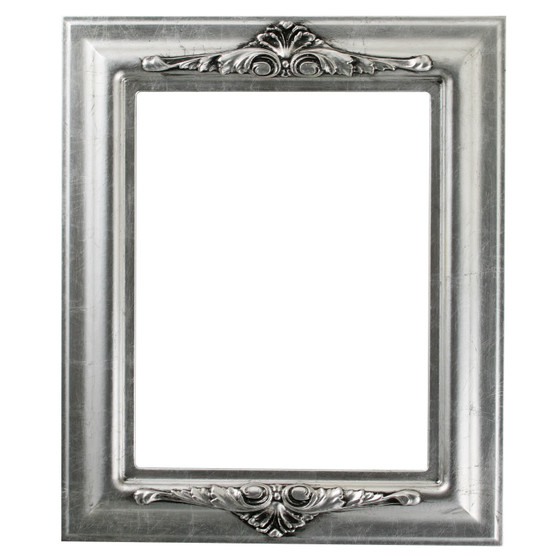 Winchester Rectangle Picture Frame - Silver Leaf Black |Victorian Frames