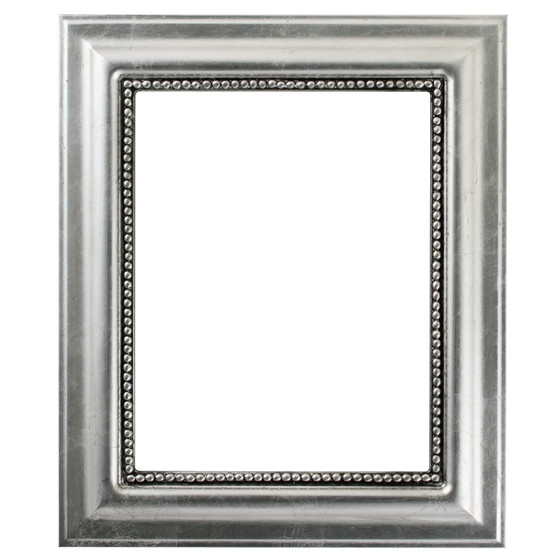 Heritage Rectangle Picture Frame - Silver Leaf Black |Victorian Frames