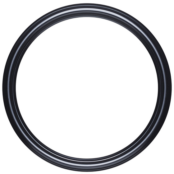 Saratoga Round Picture Frame - Matte Black |Victorian Frames