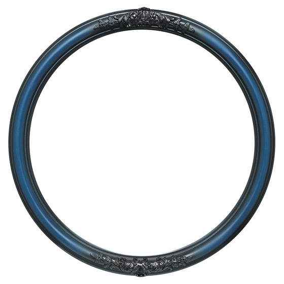 Contessa Round Picture Frame - Royal Blue |Victorian Frames