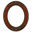 Ramino Oval Frame # 831 - Vintage Walnut