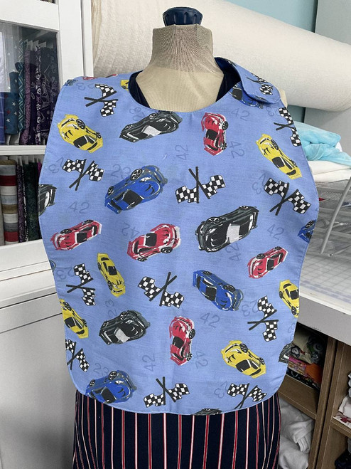 Adult Bibs / CA-B-A-5: Racing Cars - Left