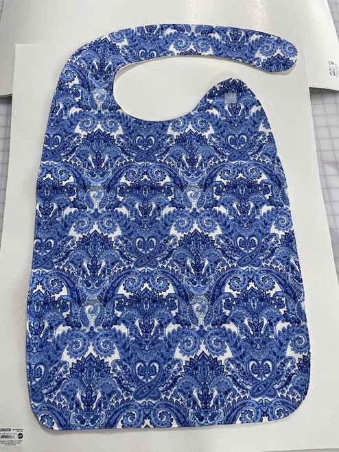 Adult Bibs / CA-B-A-22: Blue Pasley