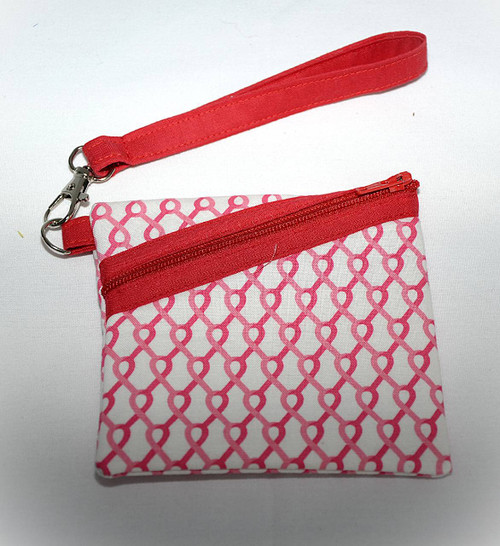 Coin Purses / HB-CP-4: Twist (Pink and White)