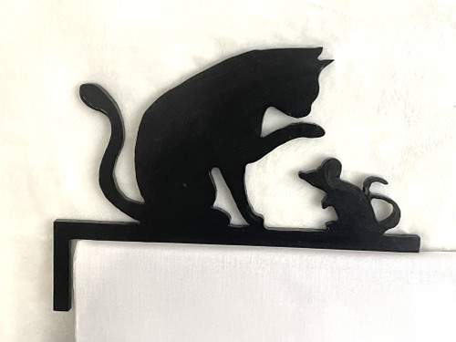 Doorway Toppers / HD-DT-4: Cat and Mouse (Black)