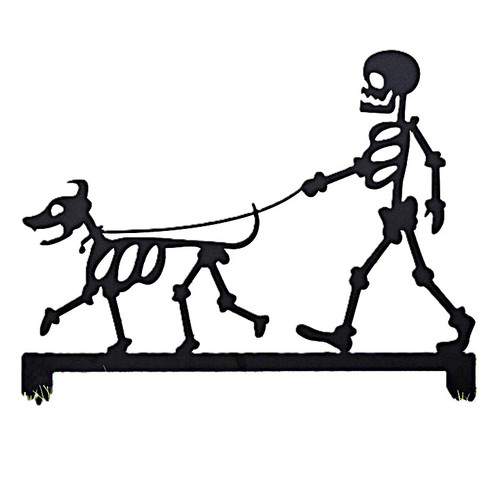 Doorway Toppers / HD-DT-59: Dead walking the Dog (Black)