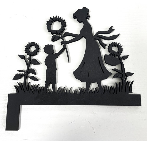 Doorway Toppers / HD-DT-72: Collecting Flowers (Black)