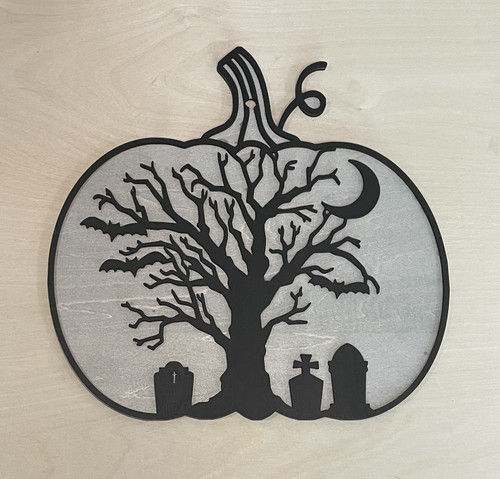 Wall Art - Halloween / SH-HWA-27: Graveyard Tree (Black)