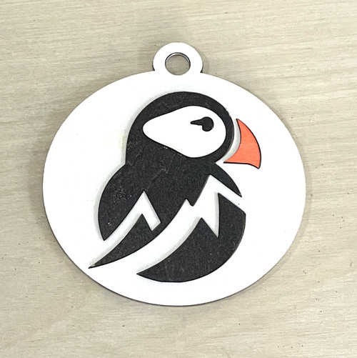 Christmas Tree Decorations / SH-CTD-103: Puffin #4 - Two Sided