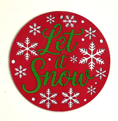 Wall Art - Words of Wisdom / HD-WAWI-109: Let it Snow - Large Panel