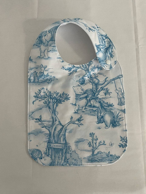 Toddler Bibs / CA-B-T-25: Winnie, Tigger (Blue)