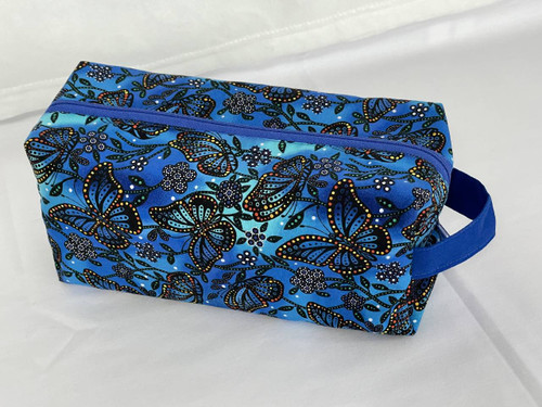 Cosmetic & Toiletry Bags / B-C-2: Blue Butterfly