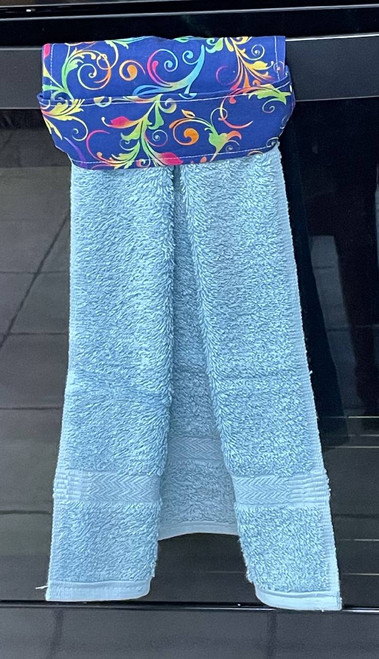 Decor Kitchen Towels / DK-KT-9: Blue pasley (Blue)