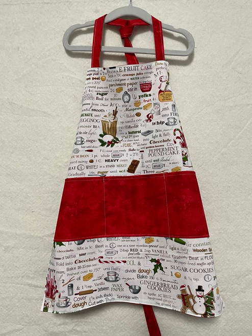 Aprons / DK-AM-1: Kitchen Motif (White and Red)