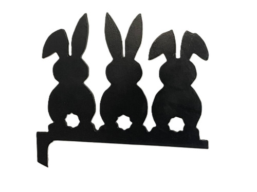 Doorway Toppers / HD-DT-2: 3 Easter Bunnies (Black)
