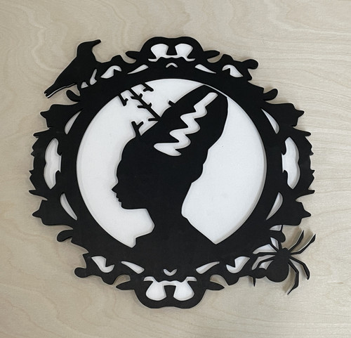 Wall Art - Halloween / SH-HWA-2: Bride of Frankenstein (Black / White)