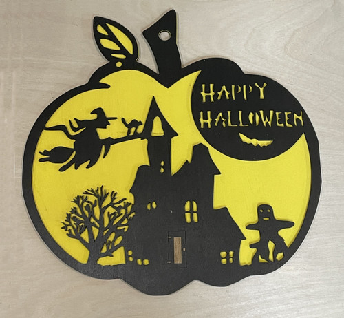 Wall Art - Halloween / SH-HWA-22: Happy Halloween (Black)
