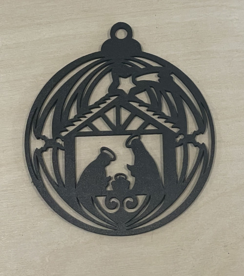 Christmas Tree Decorations / SH-CTD-10: Nativity  (Black)