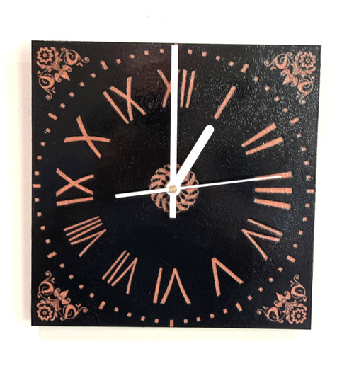 Clocks - Classic Designs / HD-CC-23: Square Clock (Black)