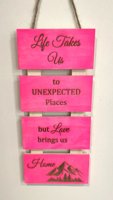 Wall Art - Words of Wisdom / HD-WAWI-2: Life Takes Us - 4 Panel