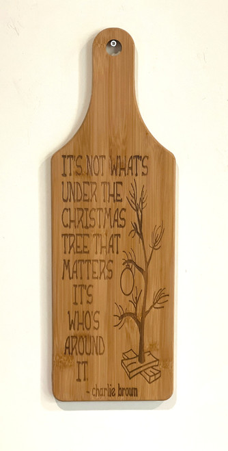 Wall Art - Words of Wisdom / HD-WAWI-75: Charly Brown Christmas - Cutting Board Panel
