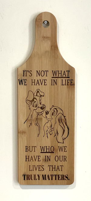 Wall Art - Words of Wisdom / HD-WAWI-1713: What and Who - Cutting Board Panel