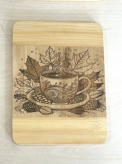 Wall Art - Words of Wisdom / HD-WAWI-1914: Drink Coaster / Small Serving Board - Coffee Cup Theme