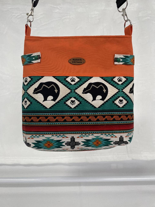 Cross Body Bags / HB-CB-5: Bear (Orange - Green)