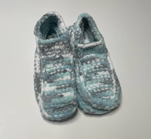 Knitted - Slippers / KC-KS-4: Gray (Green)