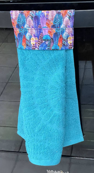 Decor Kitchen Towels / DK-KT-3: Feathers (Blue)