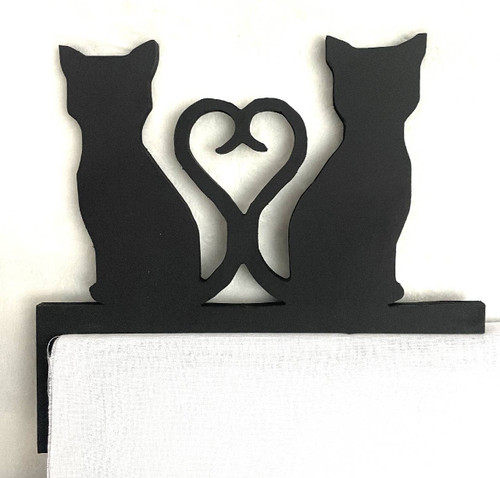 Doorway Toppers / HD-DT-1: Heartfelt Cats (Black)