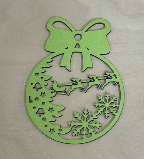 Christmas Tree Decorations / SH-CTD-15: Santa in Sleigh in the Sky