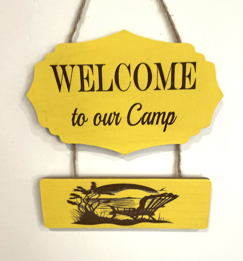 Wall Art - Words of Wisdom / HD-WAWI-39: Welcome to our Camp - 2 Panel