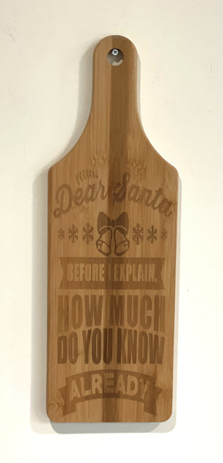 Wall Art - Words of Wisdom / HD-WAWI-61: Dear Santa - Cutting Board Panel