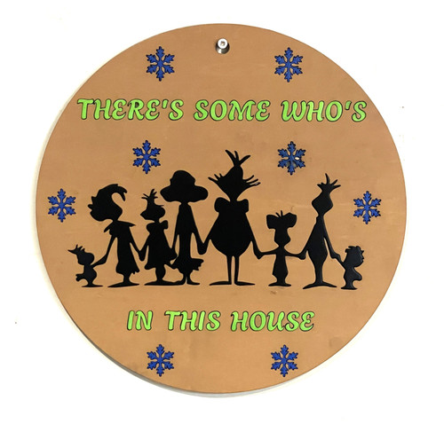 Wall Art - Words of Wisdom / HD-WAWI-143: Who's in the House - Wall Hanging Panel