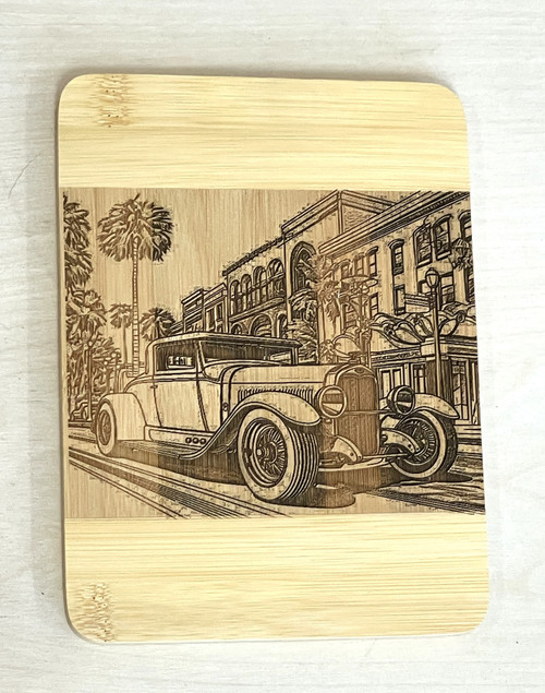Wall Art - Words of Wisdom / HD-WAWI-1917: Drink Coaster / Small Serving Board - Classic Car Theme