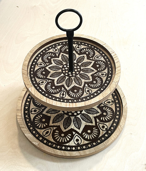 Wall Art - Words of Wisdom / HD-WAWI-3023: 2-Tier-Tray - Flower Design