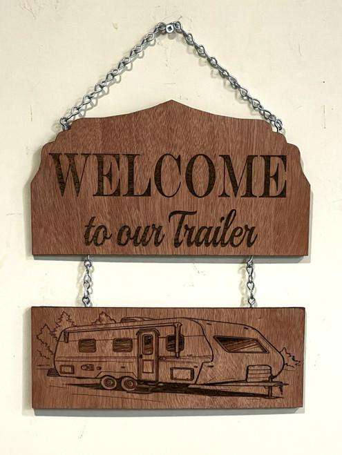 Wall Art - Words of Wisdom / HD-WAWI-47: Welcome to our Trailer - 2 Panel
