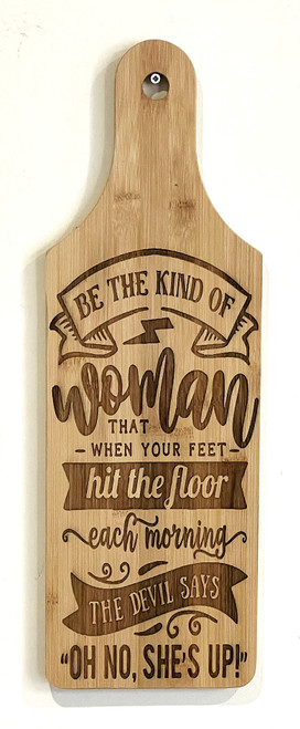 Wall Art - Words of Wisdom / HD-WAWI-1772: The Devil Says (Natural) - Laser Engraved Panel