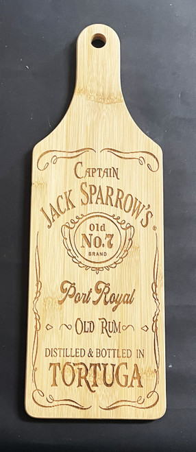 Wall Art - Words of Wisdom / HD-WAWI-1814: Captain Jack Sparrow Old Rum (Natural) - Cutting Board Panel