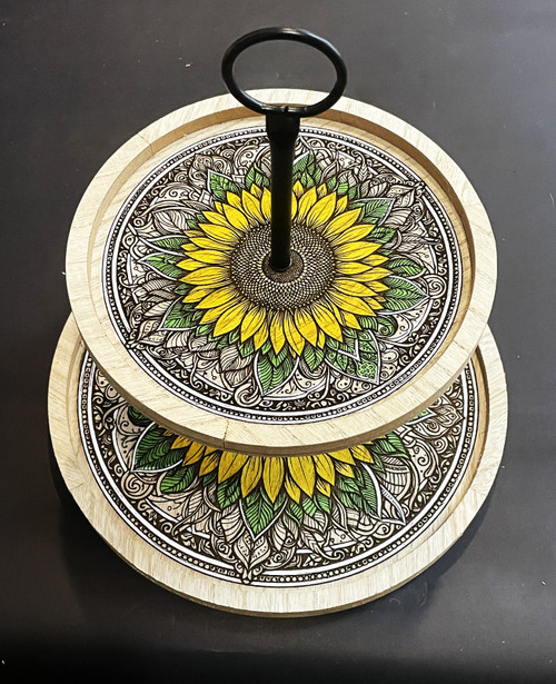 Wall Art - Words of Wisdom / HD-WAWI-3003: 2-Tier-Tray - Sunflower