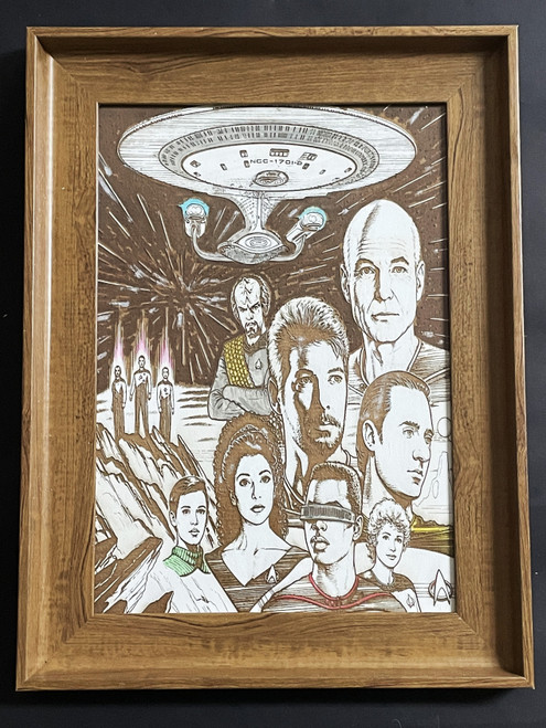 Wall Art - Words of Wisdom / HD-WAWI-9019: Engraved Image: Star Trek Next Generation - 8 x 10 Engraving