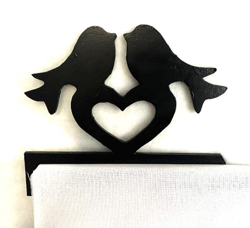 Doorway Toppers / HD-DT-7: One Heart Dovers (Black)