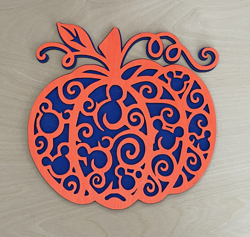 Wall Art - Halloween / SH-HWA-6: Pumpkin (Orange / Blue)